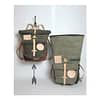 Six Rivers' back pack in olive and tan - Image 6