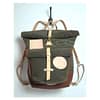 Six Rivers' back pack in olive and tan - Image 7